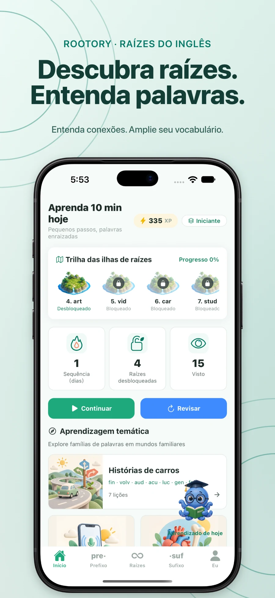 Seu percurso diário de aprendizagem